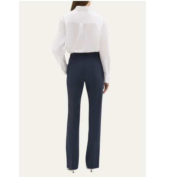 THEORY Traceable Wool Slim Straight-Leg Trousers Size 6 - Picture 3 of 12